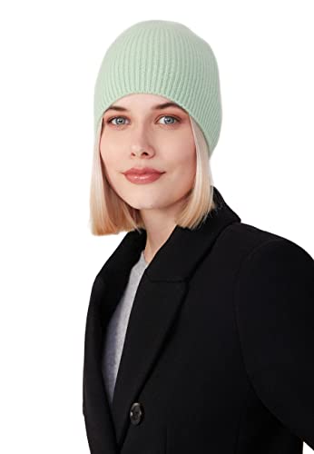 Style & Republic 100% Kaschmir Beanie fein gerippt in versch. Farben von Style & Republic