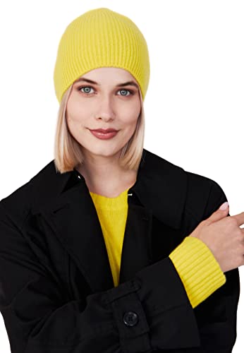 Style & Republic 100% Kaschmir Beanie fein gerippt in versch. Farben von Style & Republic