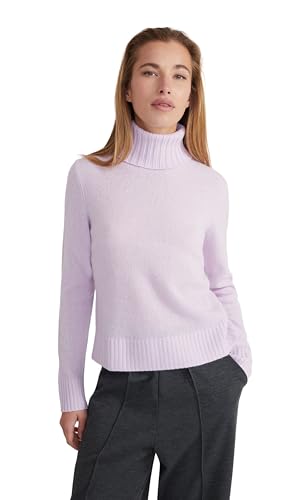 Style & Republic Damen Rollkragenpullover aus 100% Kaschmir, Regular-Passform, stilvoller Premium-Cashmere-Strickpullover für Herbst und Winter, Lavendel M von Style & Republic