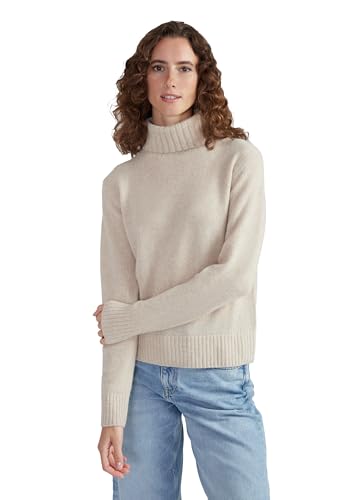 Style & Republic Damen Rollkragenpullover aus 100% Kaschmir, Regular-Passform, stilvoller Premium-Cashmere-Strickpullover für Herbst und Winter, beige M Style & Republic Damen Rollkragenpullover aus 100% Kaschmir, Regular-Passform, stilvoller Premium-Cashmere-Strickpullover für Herbst und Winter, beige M von Style & Republic