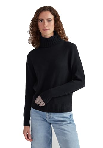 Style & Republic Damen Rollkragenpullover aus 100% Kaschmir, Regular-Passform, stilvoller Premium-Cashmere-Strickpullover für Herbst und Winter, schwarz S Style & Republic Damen Rollkragenpullover aus 100% Kaschmir, Regular-Passform, stilvoller Premium-Cashmere-Strickpullover für Herbst und Winter, schwarz S von Style & Republic