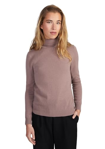 Style & Republic Damen Rollkragenpullover aus 100% Kaschmir, Slim-Fit-Passform, stilvoller Premium-Cashmere-Strickpullover für Herbst und Winter, rosa XS von Style & Republic