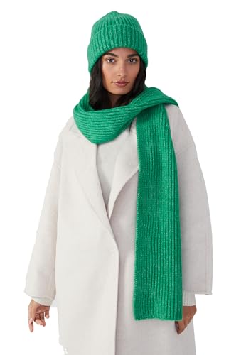 Style & Republic Damen Schal - dein kuscheliger Schal für stilvolle Herbst- & Winter-Momente - Grün von Style & Republic