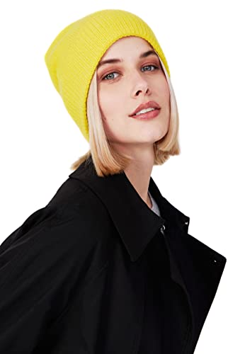 Style & Republic Kaschmir Beanie, solar Yellow von Style & Republic