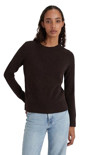 Style & Republic Kaschmir Pullover-Damen elegant aus 100% Cashmere - Dein kuscheliger Premium Strickpullover für stilvolle Herbst- & Winter-Momente - Coffee L von Style & Republic