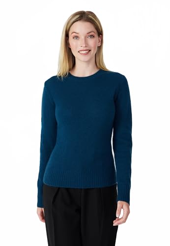 Style & Republic Kaschmir Pullover-Damen elegant aus 100% Cashmere - Dein kuscheliger Premium Strickpullover für stilvolle Herbst- & Winter-Momente - Dark Slate Blue S von Style & Republic