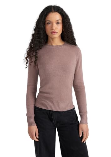 Style & Republic Kaschmir Pullover-Damen elegant aus 100% Cashmere - Dein kuscheliger Premium Strickpullover für stilvolle Herbst- & Winter-Momente Rose Taupe L von Style & Republic