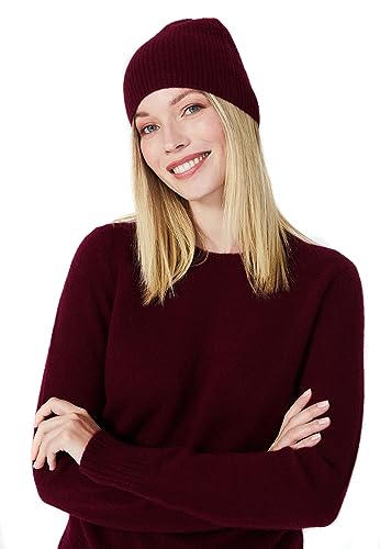 Style & Republic Kaschmir Sport Mütze-Beanie Damen aus 100% Cashmere - Dein kuscheliger Premium Beanie für stilvolle Herbst- & Winter-Momente - Endless Passion von Style & Republic