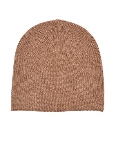 Style & Republic Kinder Beanie aus Kaschmir, Mütze aus 100% Kaschmir, Einheitsgröße mit 50cm Bundumfang (Camel) von Style & Republic