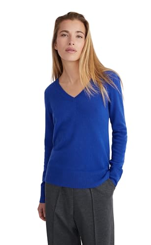 Style & Republic V-Neck Kaschmir Pullover-Damen elegant aus 100% Cashmere - Dein kuscheliger Premium Strickpullover für stilvolle Herbst- & Winter-Momente - Skydiver S von Style & Republic