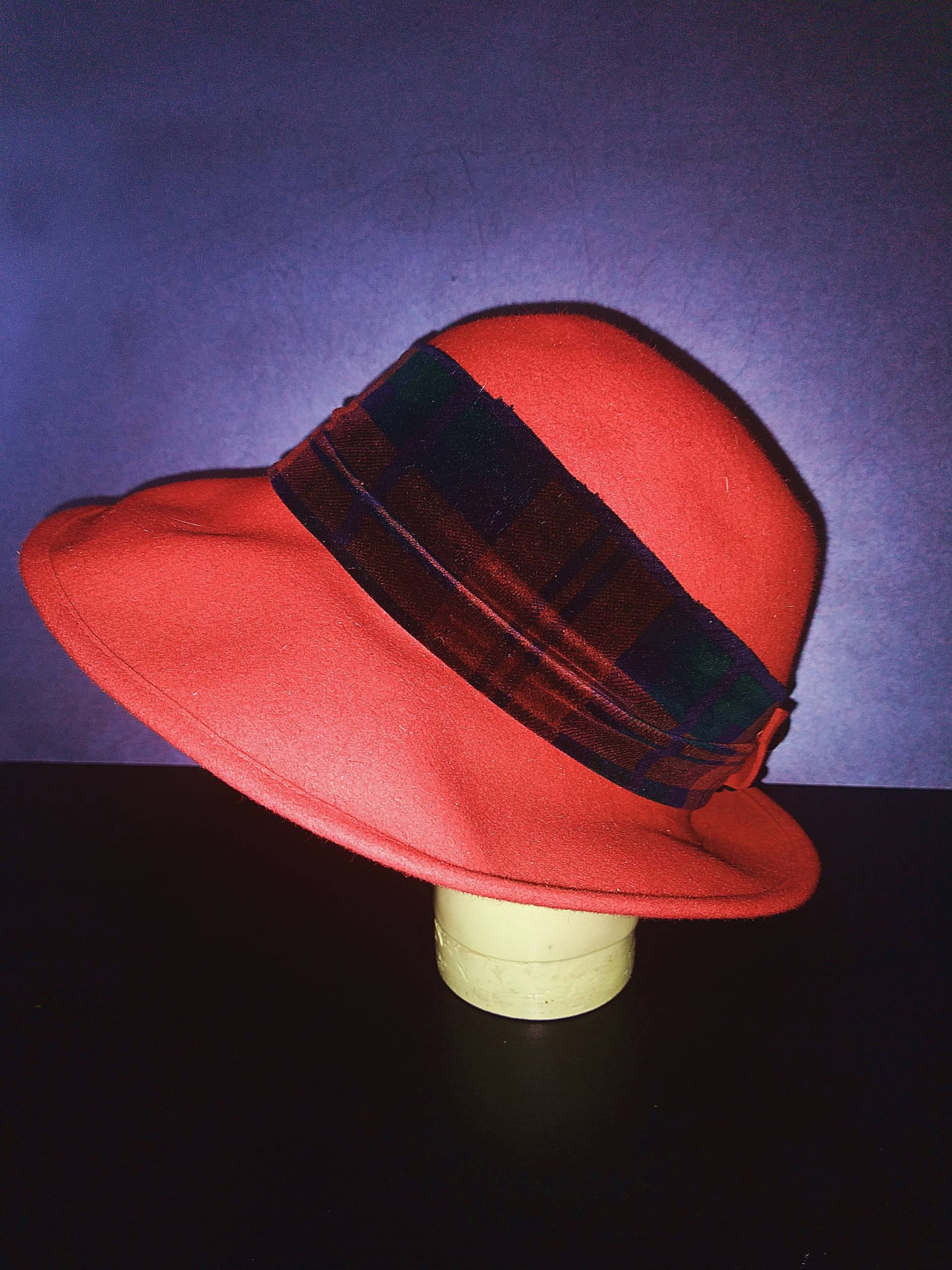 Roter Wollhut/Vintage Hutband von StyleFromMe