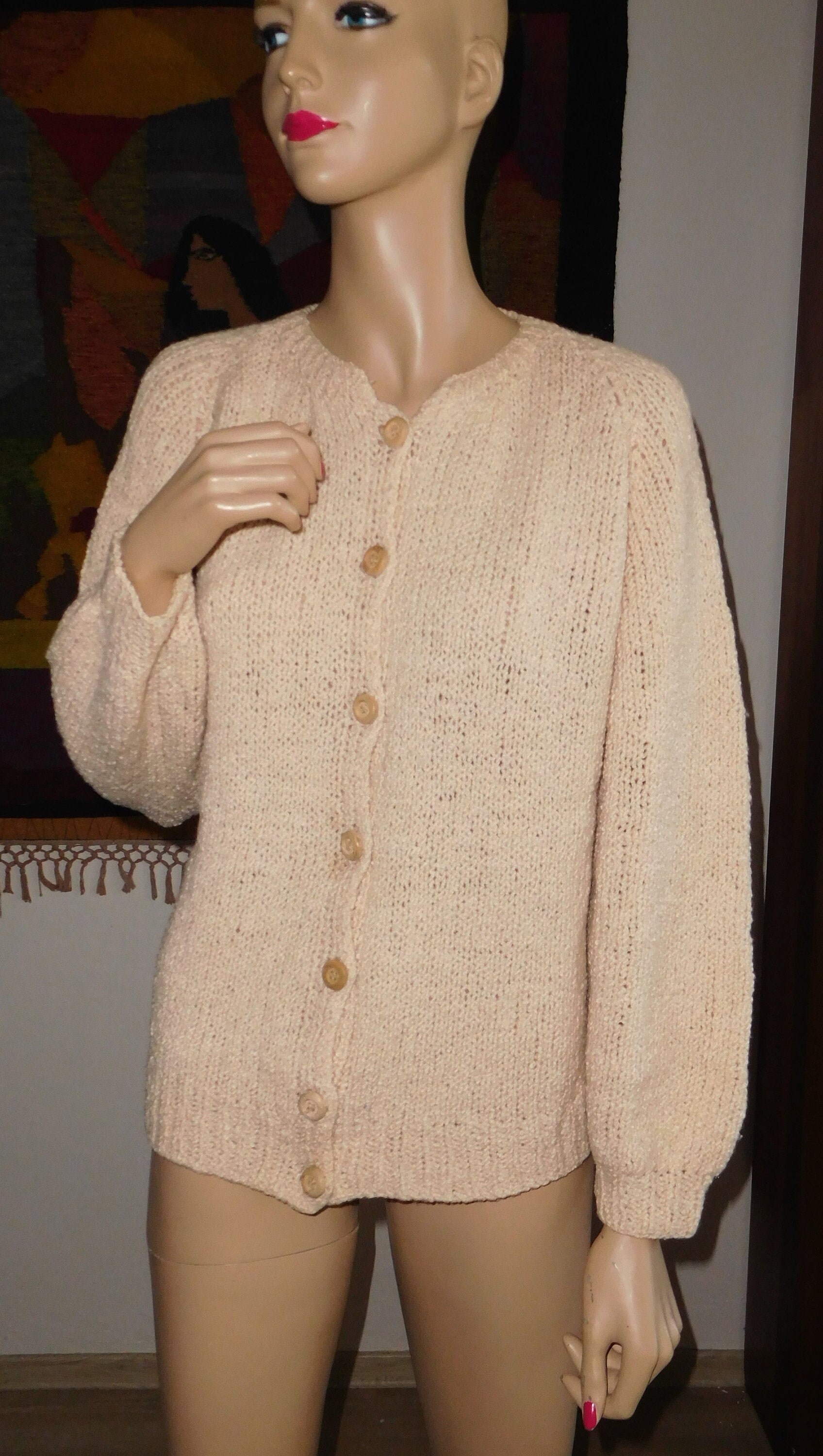 Schnalle Handmade Und Vintage Pullover/Gestrickt Holzknöpfe Kostenloser Versand von StyleFromMe