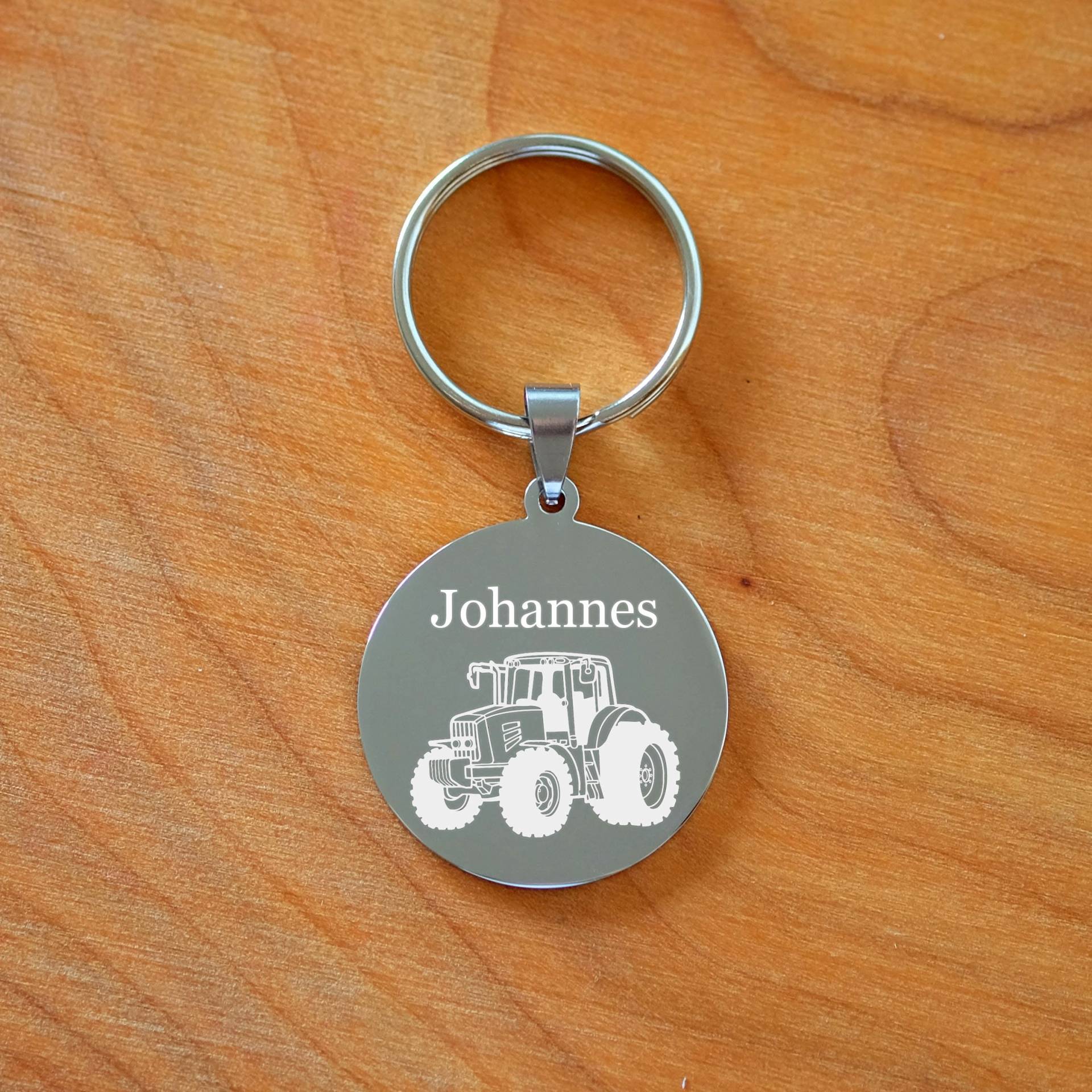Traktor Bauer Bulldog Landwirt Träker Schlepper Wunschtext Wunschgravur Schlüssselanhänger Personalisiert Case Deutz Fenth John Deere von StyleGravur