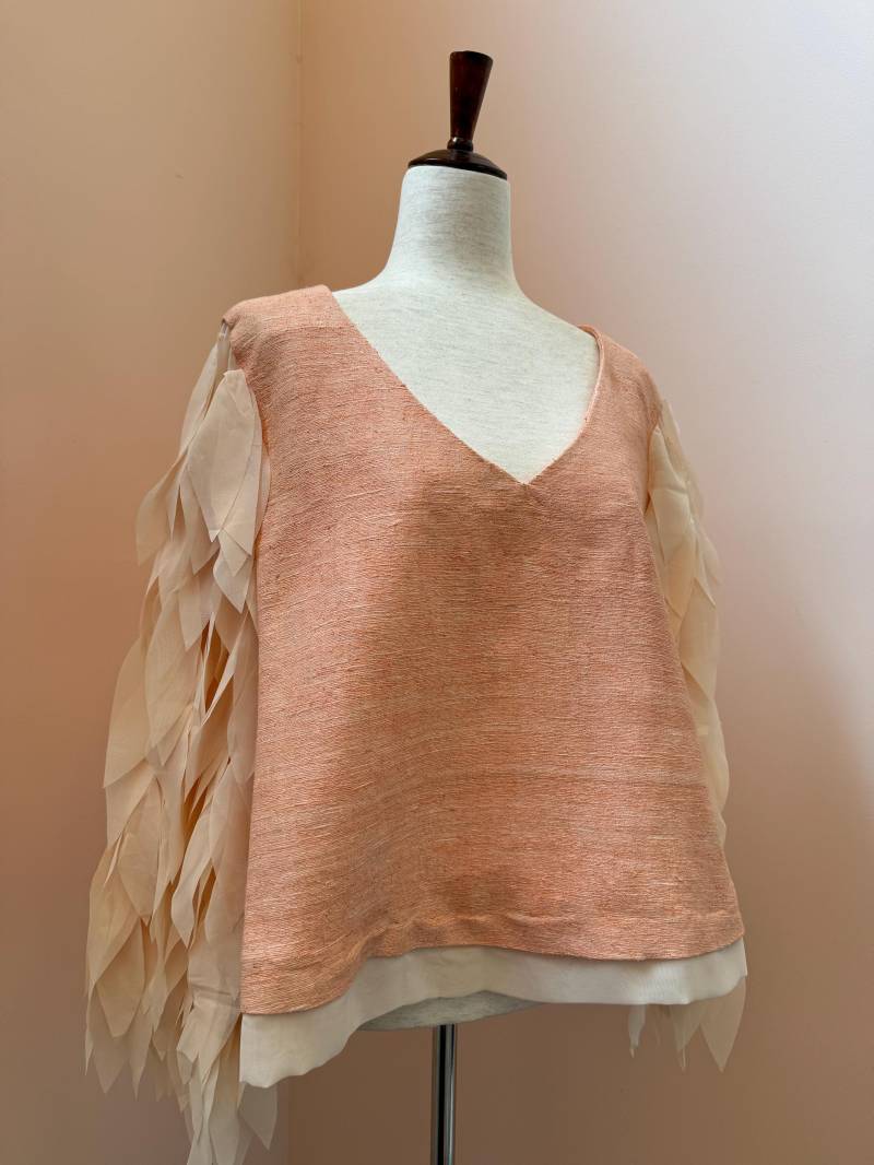 Pfirsich Mieder Aus Seide Und Chiffon | 8 von StyleOfIndividuality