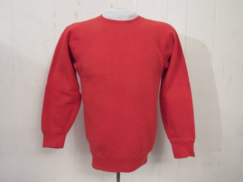 Vintage Sweatshirt, 1960Er Jahre Schlichtes Rotes Vintage-Kleidung, Größe Medium von StylePlyer