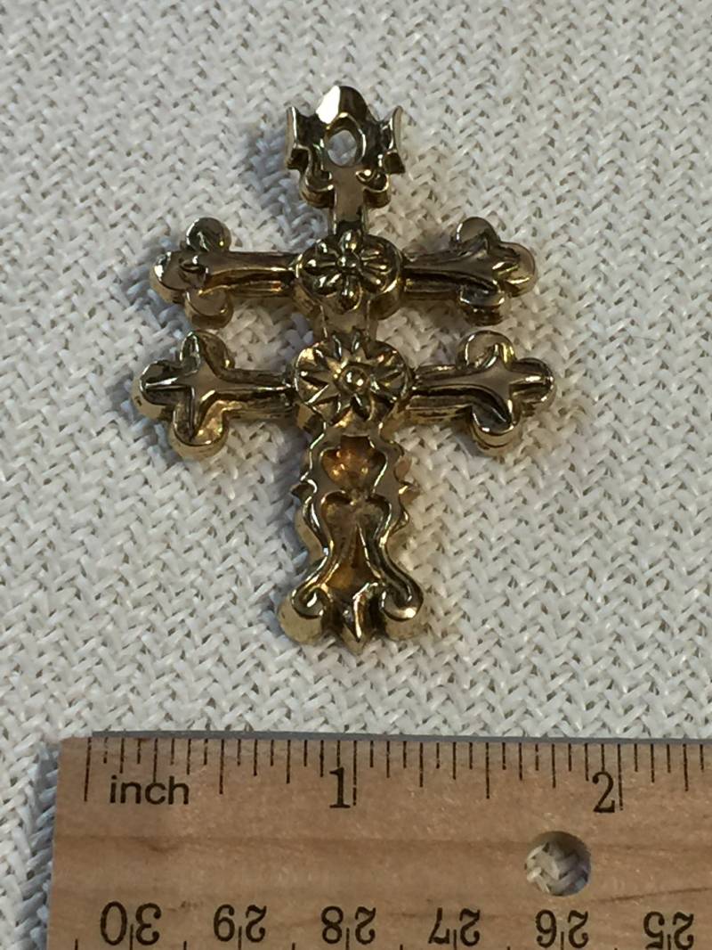 Gold Blumen Brosche - Accessocraft Nyc Anhänger von StyleSourceNYC