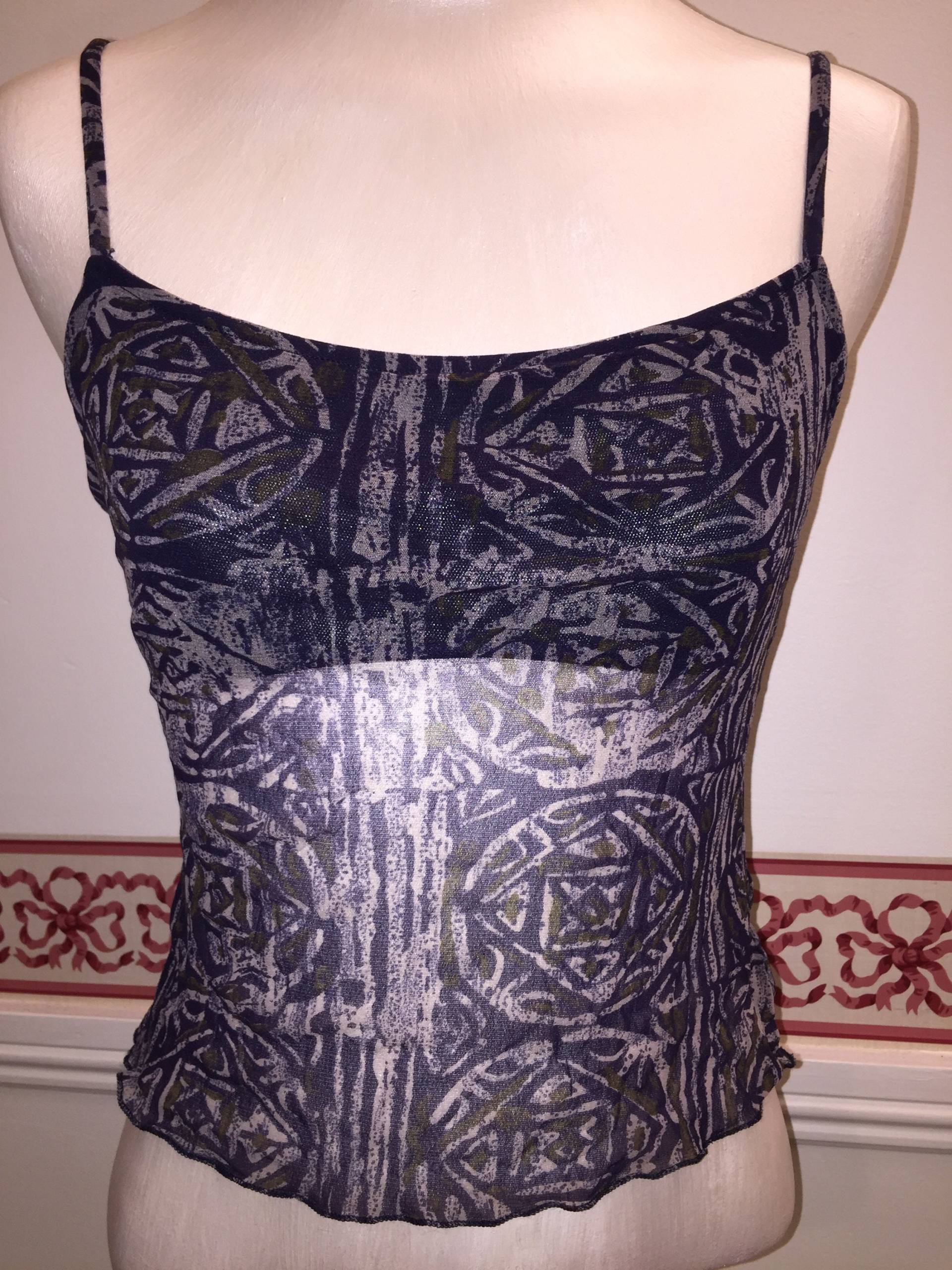 Vintage Cosabella Top Tank Lila Grün Blau Sheer Exotic Strick Must Have Box Knot Lot Selten Pullover Small Italia Vintage Cosabella Top Tank Lila Grün Blau Sheer Exotic Strick Must Have Box Knot Lot Selten Pullover Small Italia von StyleSourceNYC