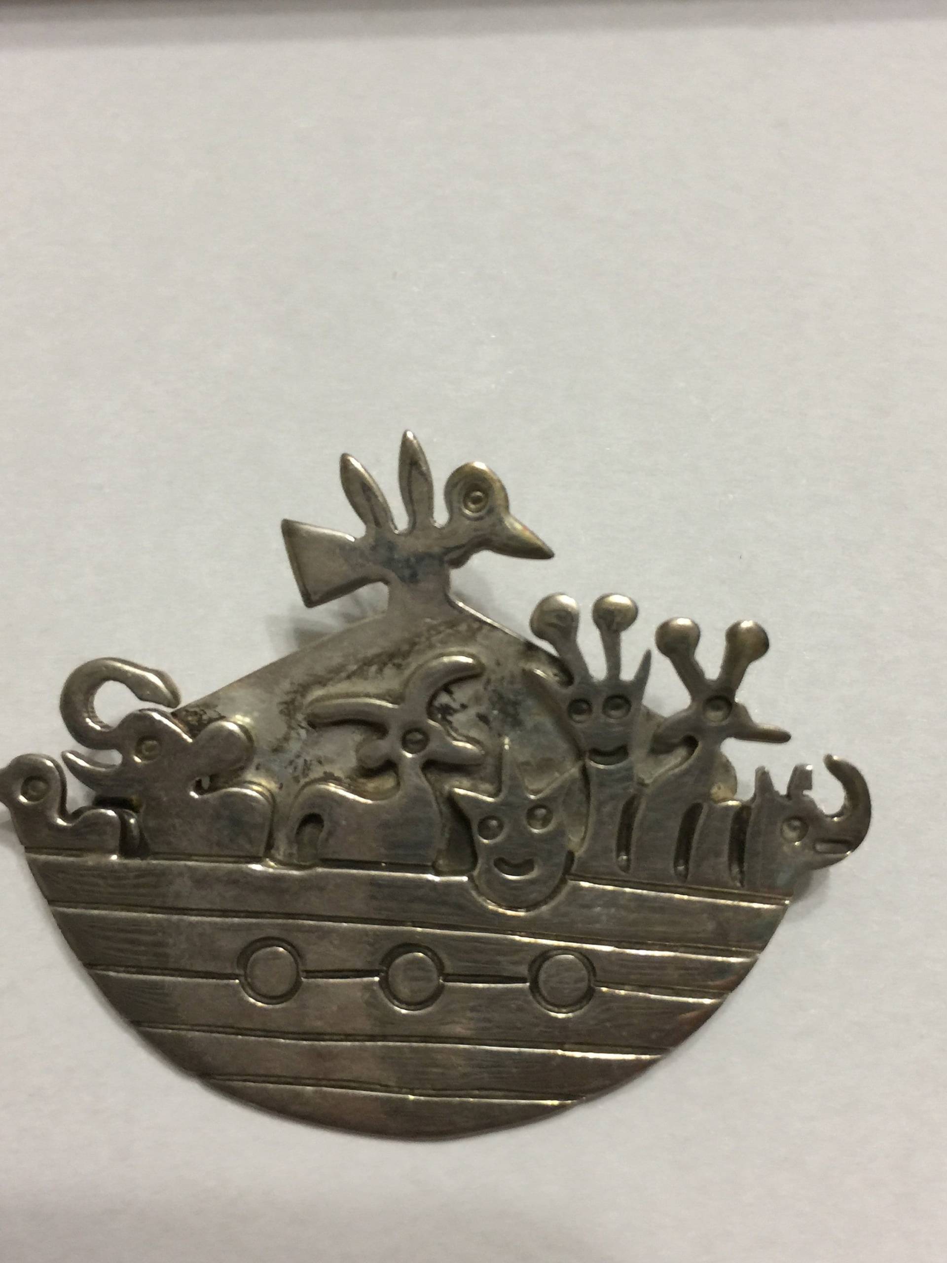 Vintage Sterling Silber Brosche Pin Noahs Arche Tier Mexiko Atemberaubende Schönheit Geschenk Urlaub von StyleSourceNYC