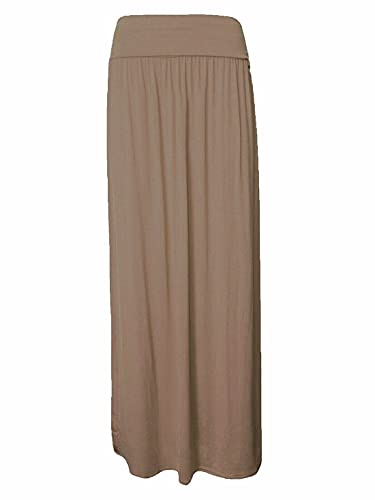 Eleganter, bequemer Maxirock mit hoher Taille, gefalteter Überrock, mokka, 46-48 Eleganter, bequemer Maxirock mit hoher Taille, gefalteter Überrock, mokka, 46-48 von StyleWear