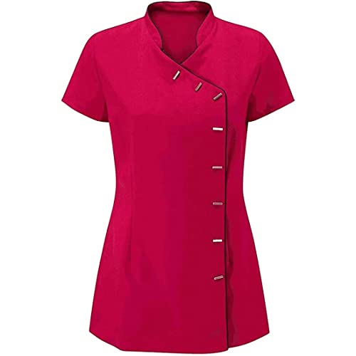 StyleWear Damen-Tunika-Top für Spa, Massage, Therapeuten, Arbeitskleidung, Friseur-Uniform, hot pink/schwarz, 40 StyleWear Damen-Tunika-Top für Spa, Massage, Therapeuten, Arbeitskleidung, Friseur-Uniform, hot pink/schwarz, 40 von StyleWear