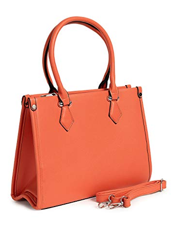 Styleboom Fashion Damen Handtasche Kunstleder ca. 33x25cm orange von Styleboom Fashion