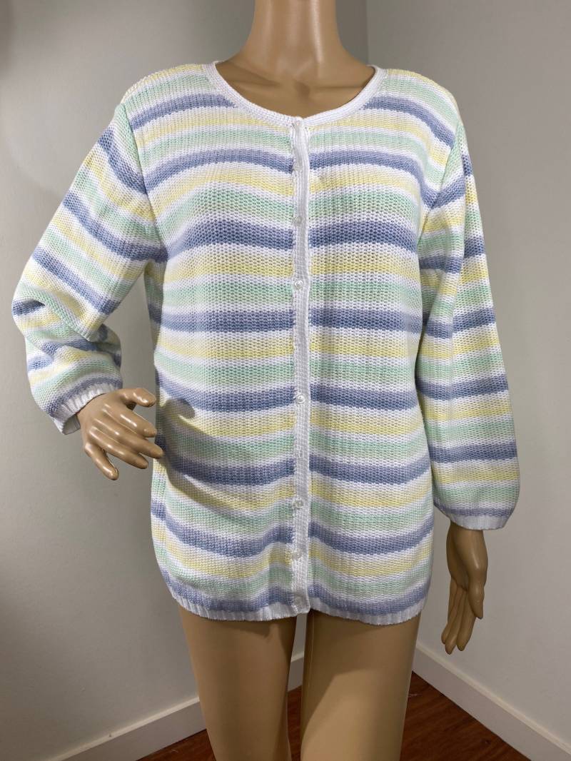 Vintage Pastell Button Down Cardigan Pullover von StylebyRia