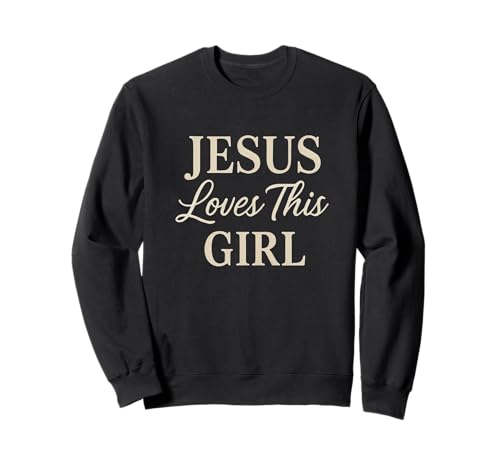 Jesus liebt Dieses Mädchen Sweatshirt von Stylekita Lifestyle