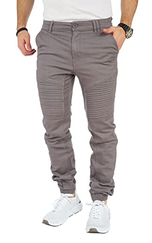 8000 Herren Cargohose aus Baumwolle männer Cargohose Chino Hose Freizeithose Slim fit Cargohose Slim fit Chino Hose stylisch Cargohose (8009_Gray, 38) von Styleko