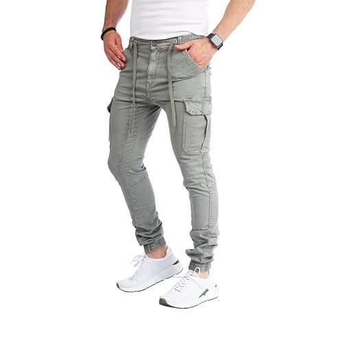 8008 Herren Cargohose aus Baumwolle männer Cargohose Chino Hose Freizeithose Slim fit Cargohose Slim fit Chino Hose stylisch Cargohose (as3, Numeric, Numeric_23, Regular, Regular, A-Olive, 36) von Styleko