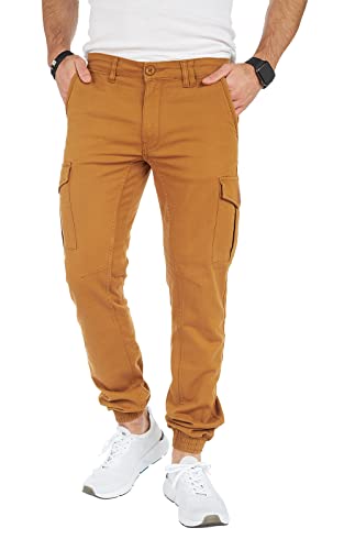 8010 Herren Cargohose aus Baumwolle männer Cargohose Chino Hose Freizeithose Slim fit Cargohose Slim fit Chino Hose stylisch Cargohose (as3, Numeric, Numeric_29, Regular, Regular, C-Camel, 30) von Styleko