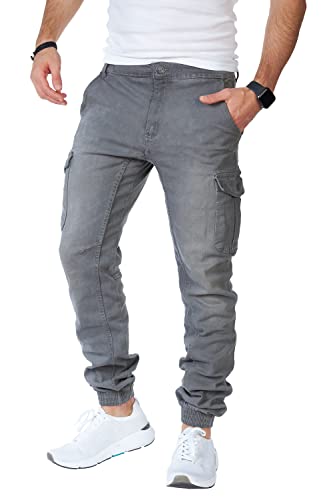 Styleko 8013 Herren Cargohose Männer Cargohose Herren Chino Hose Slim fit Cargohose Freizeithose Jeans Cargohose Destroyed Jeans (as3, Numeric, Numeric_29, Regular, Regular, B-Grey, 31, Regulär) von Styleko