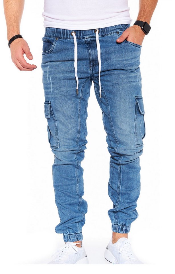 Styleko Cargohose 8003 Herren Cargohose Cargo Jeans Hose für Männer Jungen Regular Denim von Styleko