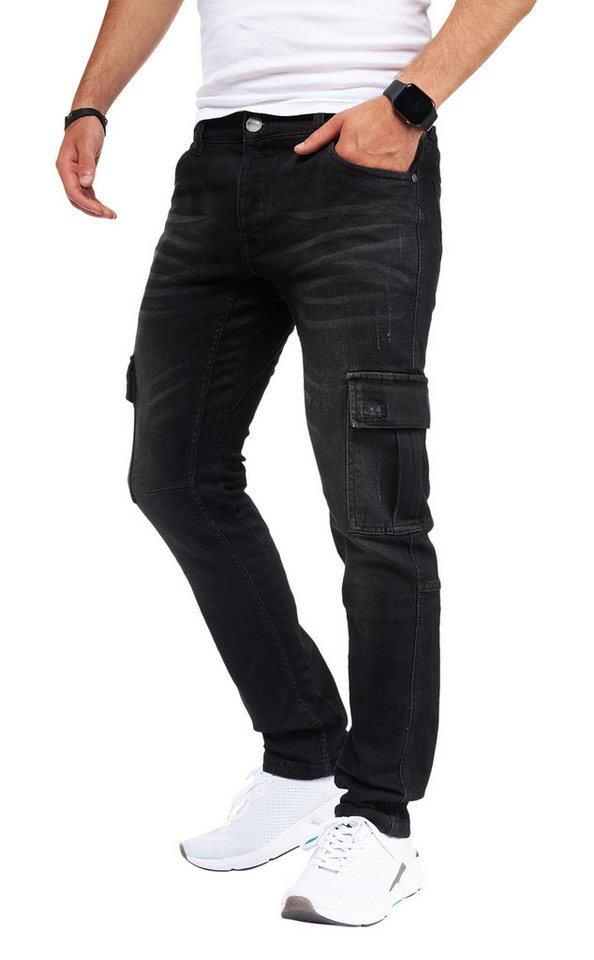 Styleko Cargohose Cargo Jeans Herren Cargohose für Herren Jeans stretch Cargohose Herren von Styleko