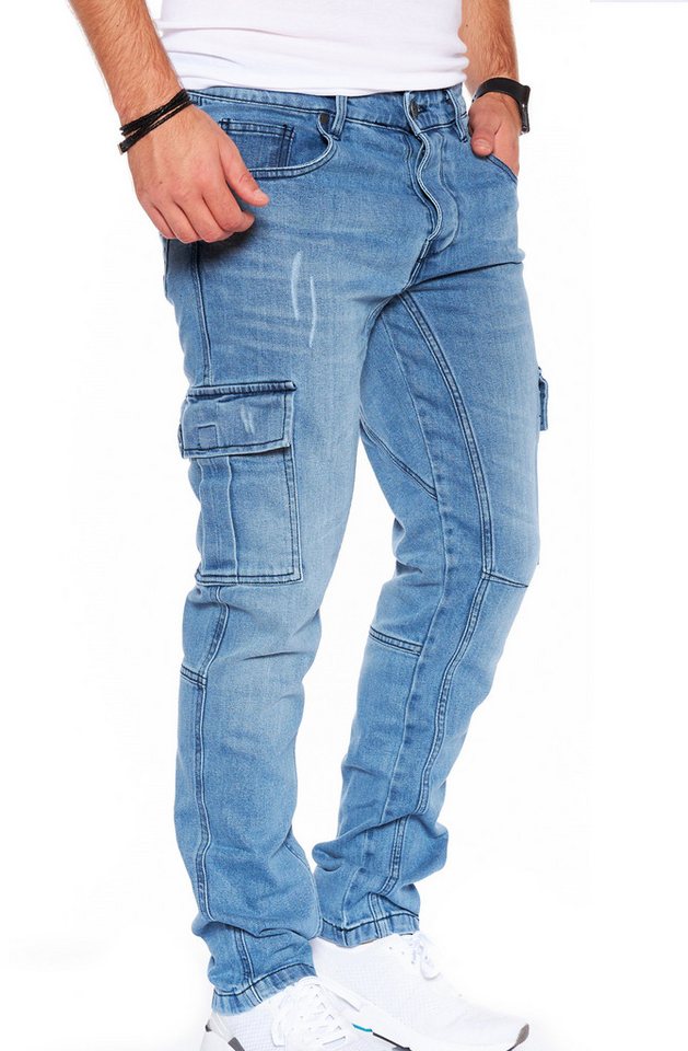 Styleko Cargohose Cargo Jeans Herren Cargohose für Herren Jeans stretch Cargohose Herren von Styleko