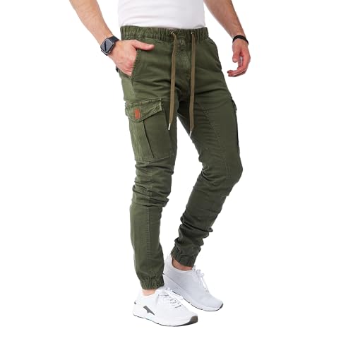 Styleko S8001 Cargohose Herren Cargohose aus Baumwolle Outdoorhose männer verwaschen Cargohose Chino Hose Freizeithose Jogging treckking Casual Hose von Styleko