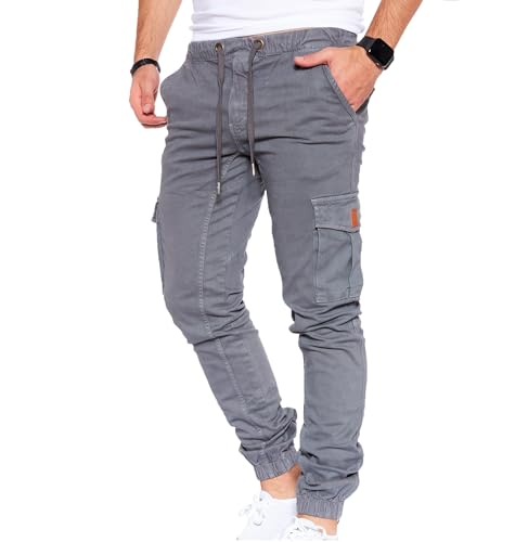 Styleko S8001 Cargohose Herren Cargohose aus Baumwolle Outdoorhose männer verwaschen Cargohose Chino Hose Freizeithose Jogging treckking Casual Hose von Styleko