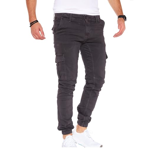 Styleko SS8002 Cargohose Herren Cargohose aus Baumwolle Outdoorhose männer verwaschen Cargohose Chino Hose Sporthose Freizeithose treckking Casual Hose von Styleko