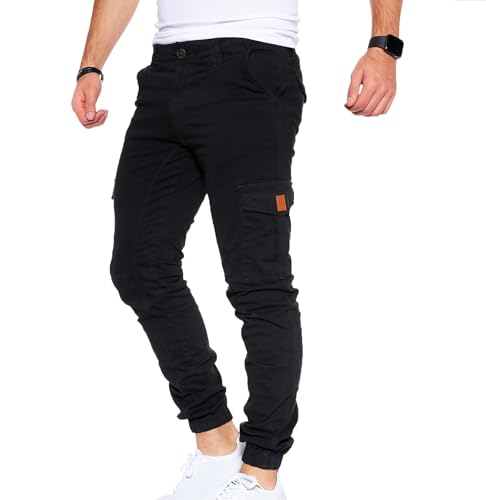 Styleko SS8002 Cargohose Herren Cargohose aus Baumwolle Outdoorhose männer verwaschen Cargohose Chino Hose Sporthose Freizeithose treckking Casual Hose von Styleko