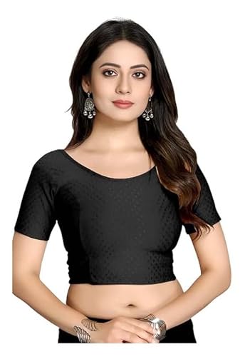 Stylesindia Baumwoll-Lycra, dehnbar, athletisches Shirt, Rundhalsausschnitt, halbe Ärmel, trockene Passform, Workout, bauchfreies Top, Fitnessstudio, Sport-Top, Sari-Bluse für Damen (UK, Alpha, XL, Stylesindia Baumwoll-Lycra, dehnbar, athletisches Shirt, Rundhalsausschnitt, halbe Ärmel, trockene Passform, Workout, bauchfreies Top, Fitnessstudio, Sport-Top, Sari-Bluse für Damen (UK, Alpha, XL, von Stylesindia