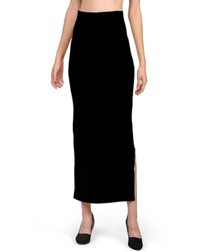 Stylesindia Dehnbarer Saree Shapewear Petticoat für Damen, Baumwollmischung, Petticoat, Röcke für Damen, figurformendes Kleid, Schwarz, XXL Stylesindia Dehnbarer Saree Shapewear Petticoat für Damen, Baumwollmischung, Petticoat, Röcke für Damen, figurformendes Kleid, Schwarz, XXL von Stylesindia