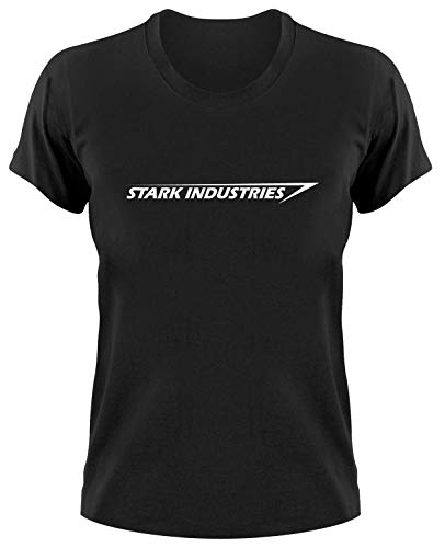 Stark Industries Logo T-Shirt, Iron Man, L, Ladies schwarz von Styletex23