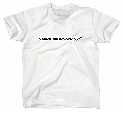 Stark Industries Logo T-Shirt, Iron Man, S, Weiss von Styletex23