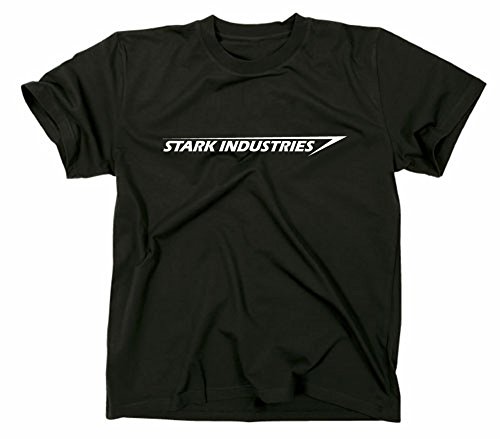 Stark Industries Logo T-Shirt, Iron Man, XXL, schwarz von Styletex23