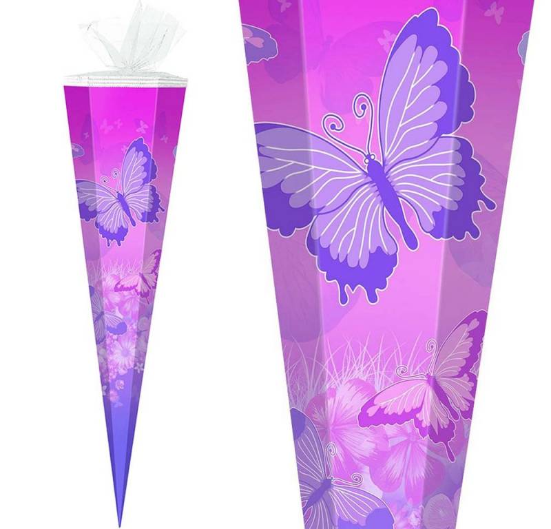 Stylex Schreibwaren Schultüte 85 cm Mädchen 2025 Schmetterling von Stylex Schreibwaren