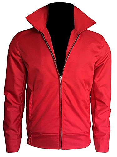 Stylish Legacy ARSIA Rebel Without a Cause Dean Red Cotton Jacket, Rot/Ausflug, einfarbig (Getaway Solids), L von Stylish Legacy