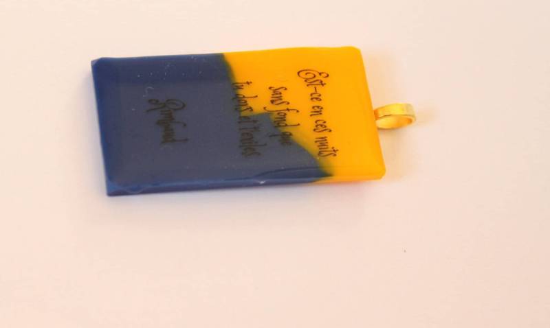 Arthur Rimbaud Poetry Anhänger Charme Halskette Französisch Poesie Schmuck Bijoux Francaise von StylishBookWorms