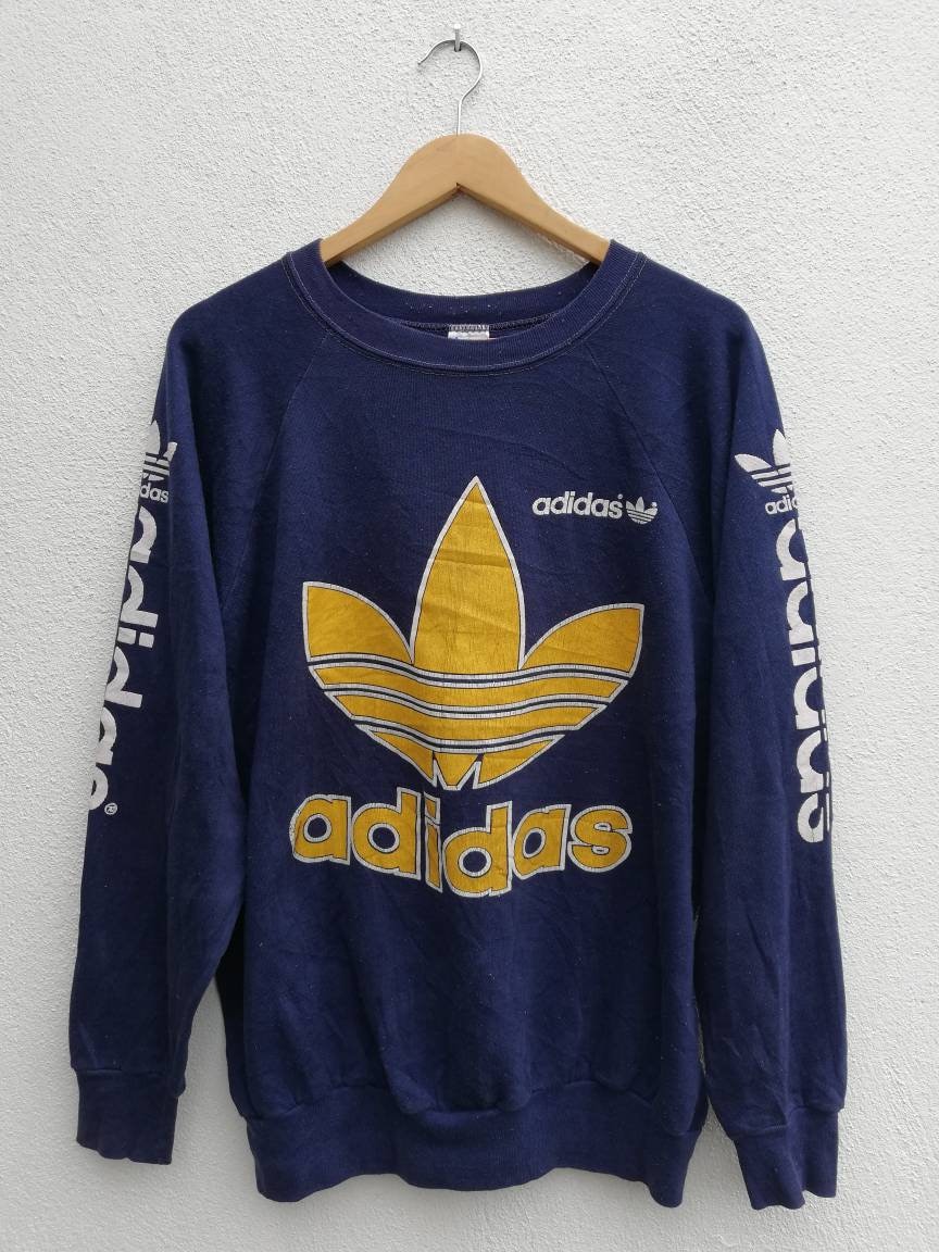 Vintage Adidas Big Logo Sweatshirt Rundhalsausschnitt Hip Hop Rap 50/50 Vintage Adidas Big Logo Sweatshirt Rundhalsausschnitt Hip Hop Rap 50/50 von Stylistastore