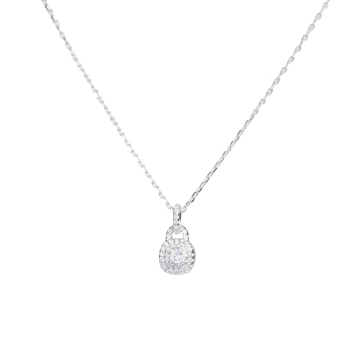 𝐉𝐞𝐰𝐞𝐥𝐫𝐲 Schmuck Sterlingsilber Halskette mit Schloss-Anhänger für Damen Trendige, Zierliche Halskette aus 925er Silber Hypoallergenes, Minimalistisches Geschenk für Freundin Mutter 𝐉𝐞𝐰𝐞𝐥𝐫𝐲 Schmuck Sterlingsilber Halskette mit Schloss-Anhänger für Damen Trendige, Zierliche Halskette aus 925er Silber Hypoallergenes, Minimalistisches Geschenk für Freundin Mutter von Stylomira