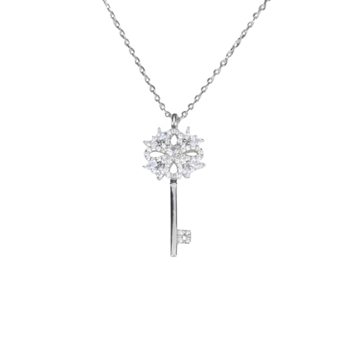 𝐉𝐞𝐰𝐞𝐥𝐫𝐲 Schmuck Sterlingsilber Halskette mit Schneeflocken Schlüsselanhänger für Damen Trendige, Zierliche Halskette aus 925er Silber Hypoallergenes Geschenk für Freundin Mutter 𝐉𝐞𝐰𝐞𝐥𝐫𝐲 Schmuck Sterlingsilber Halskette mit Schneeflocken Schlüsselanhänger für Damen Trendige, Zierliche Halskette aus 925er Silber Hypoallergenes Geschenk für Freundin Mutter von Stylomira