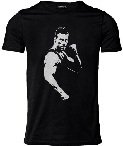 Stylotex Herren Slimfit T-Shirt Fighter, Größe:L;Farbe:schwarz von Stylotex